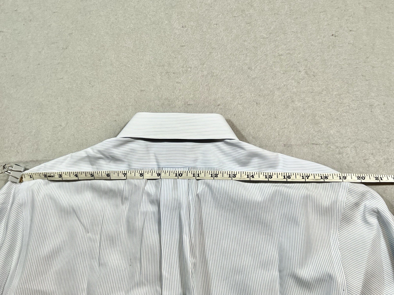 Brooks Brothers Men’s 16.5‑32 Regent Non Iron Supima Cotton Blue Stripe Shirt