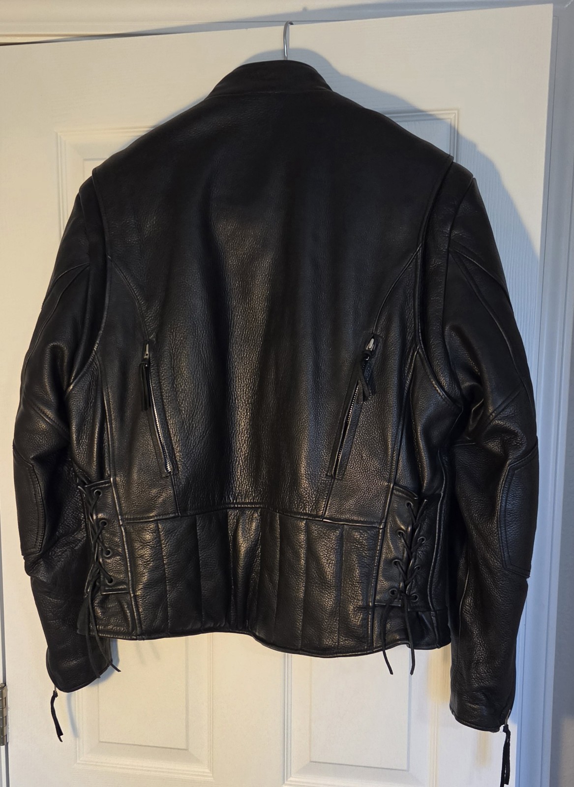 leather biker jacket men