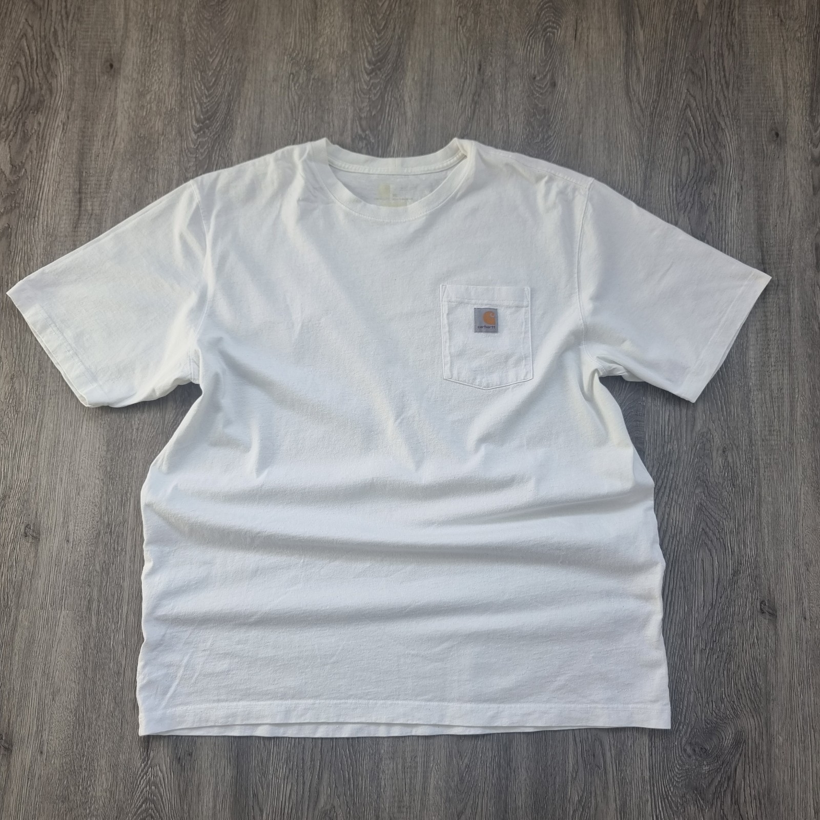 Authentic Carhartt K87 Heavyweight Pocket T-Shirt – White XL