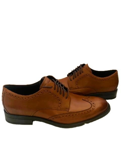 Cole Haan ME Wing Oxford Men’s British Tan Leather Almond Toe Dress Shoes