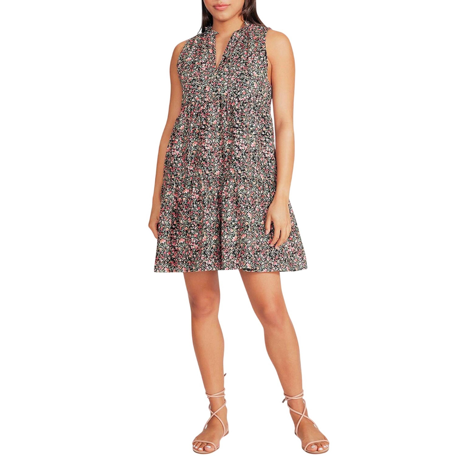 Bb Dakota Womens Sleeveless Tiered A-Line Dress BL28140W S-2XL