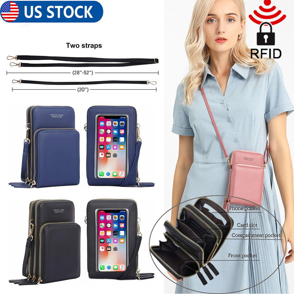 Crossbody Cellphone Purse Women Touch Screen Bag Wallet Mini Shoulder Handbag US