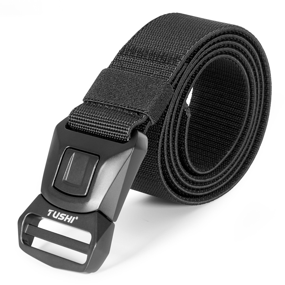 Black Military Belt for MEN Tactical Strap Waistband Belts Quick Release Buckle