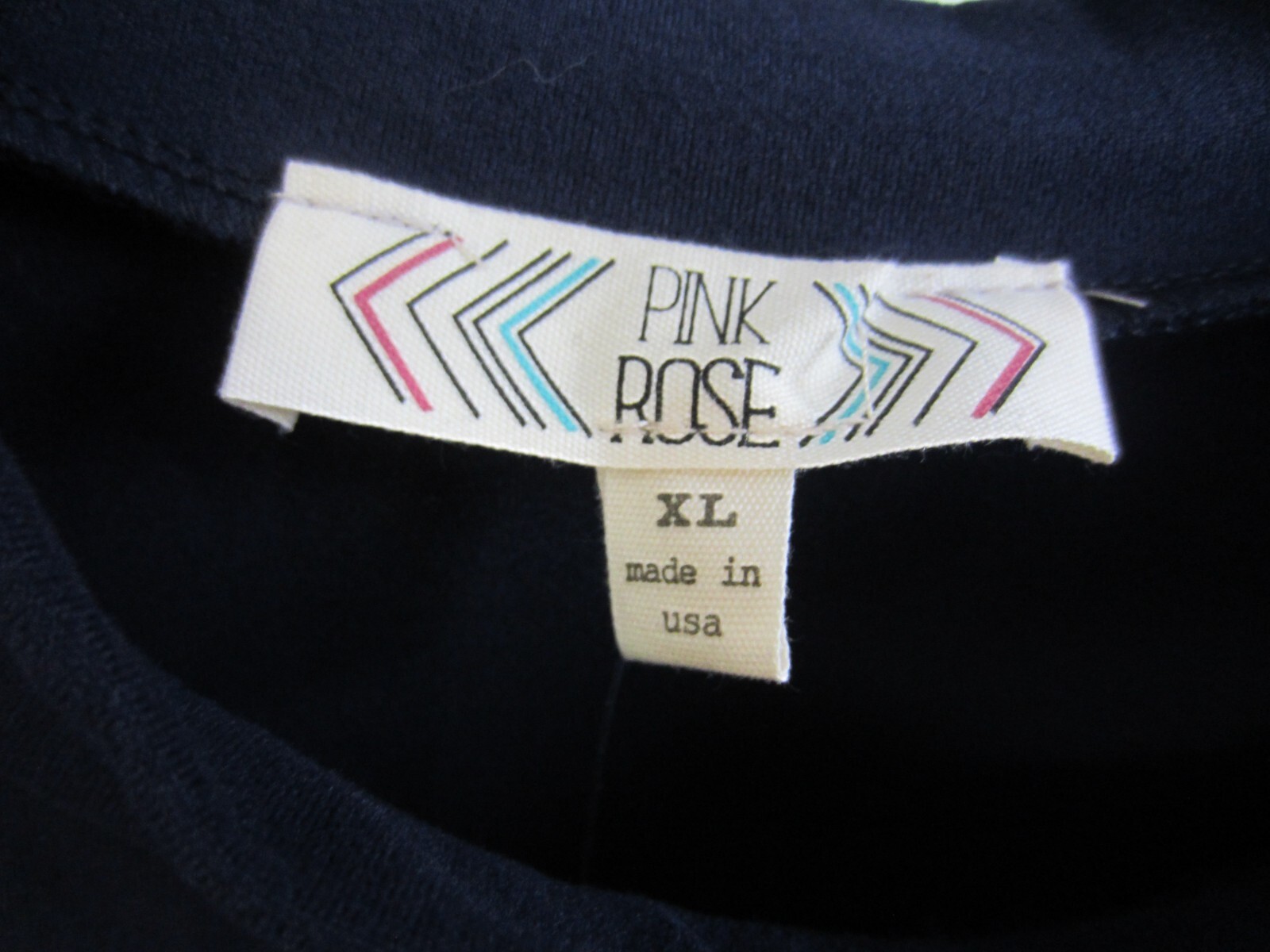 NWT women’s sleeveless dress Pink Rose Size XL navy color RETAIL 38.00