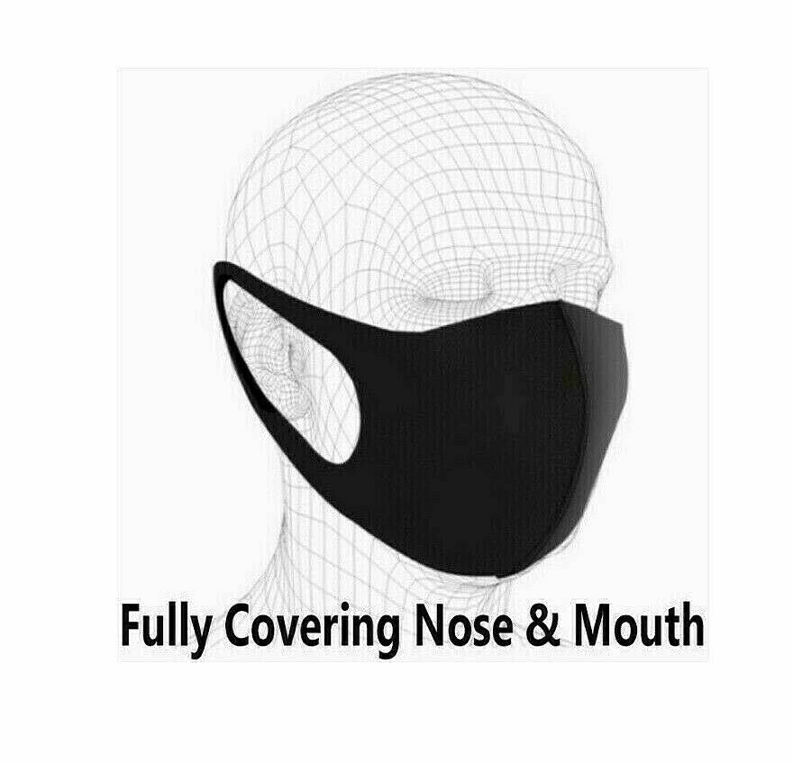 NEW black fashion face mask washable and reusable Mouth & Nose Cover US SELLER