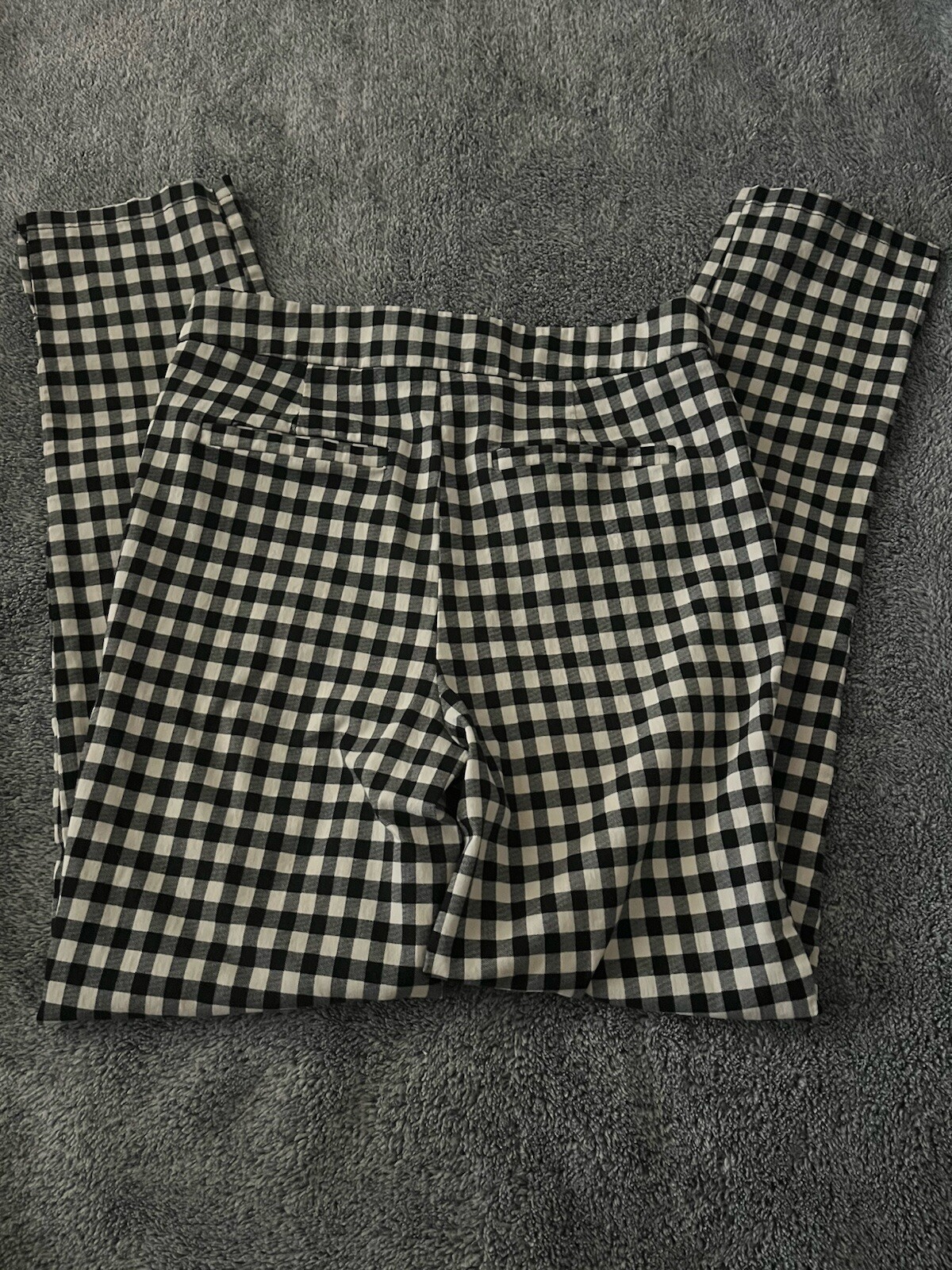Forever 21 Womens Plaid Pants Black/White Size Medium Checker
