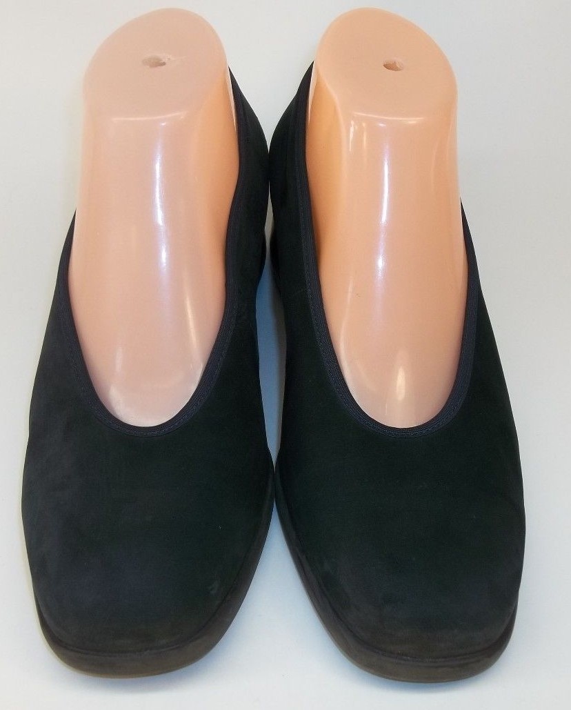 Theresia Womens US 9 G German 5.5 Black Suede Heels Pumps Work Shoes 2455