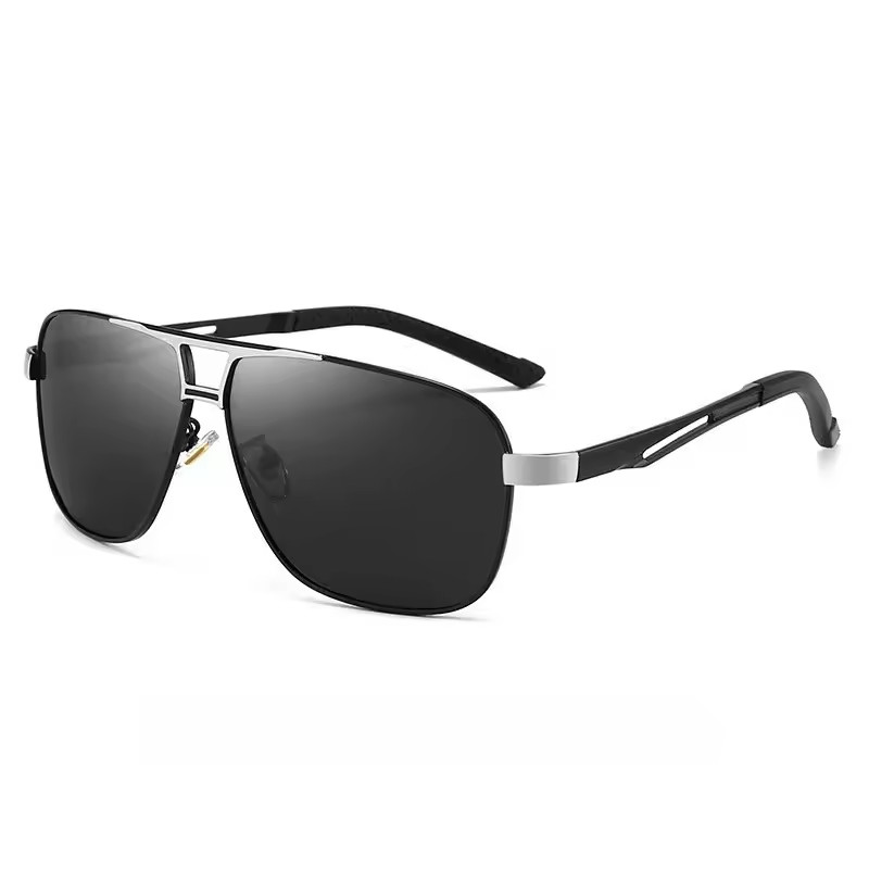 Men Polarized Photochromic Sunglasses UV400 Driving Eyewear Lightweight Metal