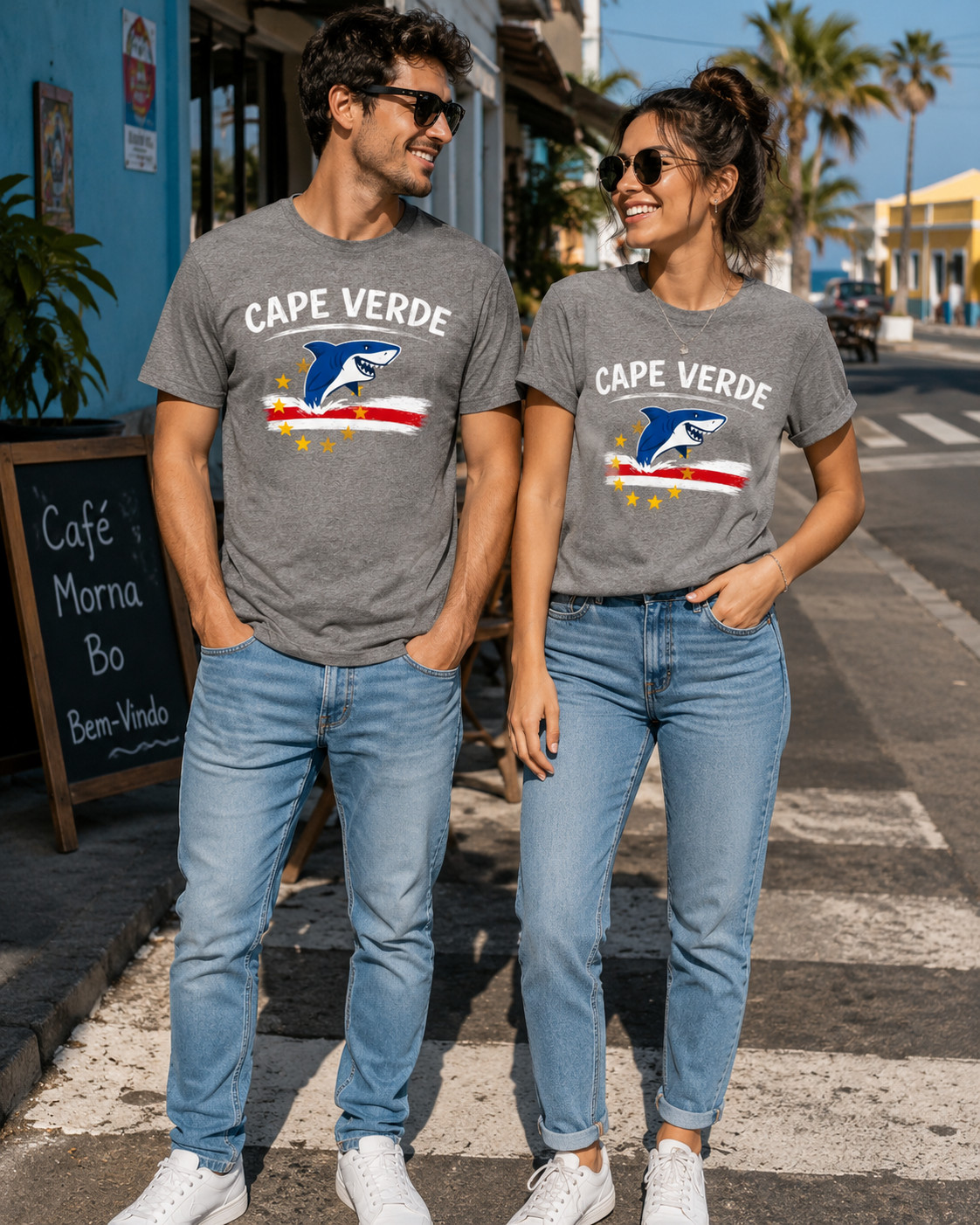 Cape Verde Flag Verdean Day Football Mens Light Cotton T-Shirt