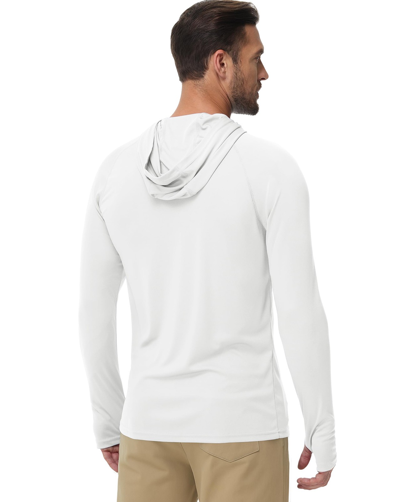 Tacvasen UPF50+ Mens Sun Skin Protection T-Shirts Outdoor Fishing Casual Hoodies