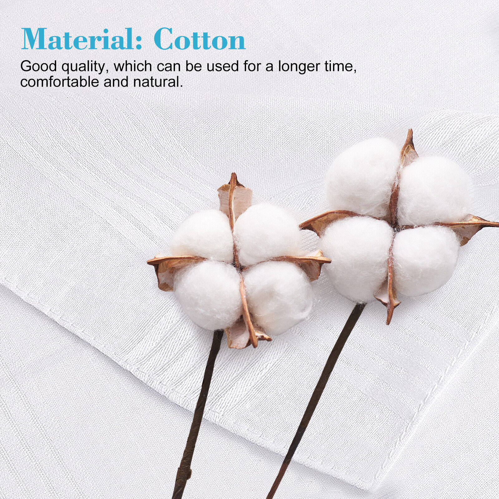 20 Pcs Mens Handkerchiefs 100% Cotton Classic Hankies Pocket white Gift 15x 15in