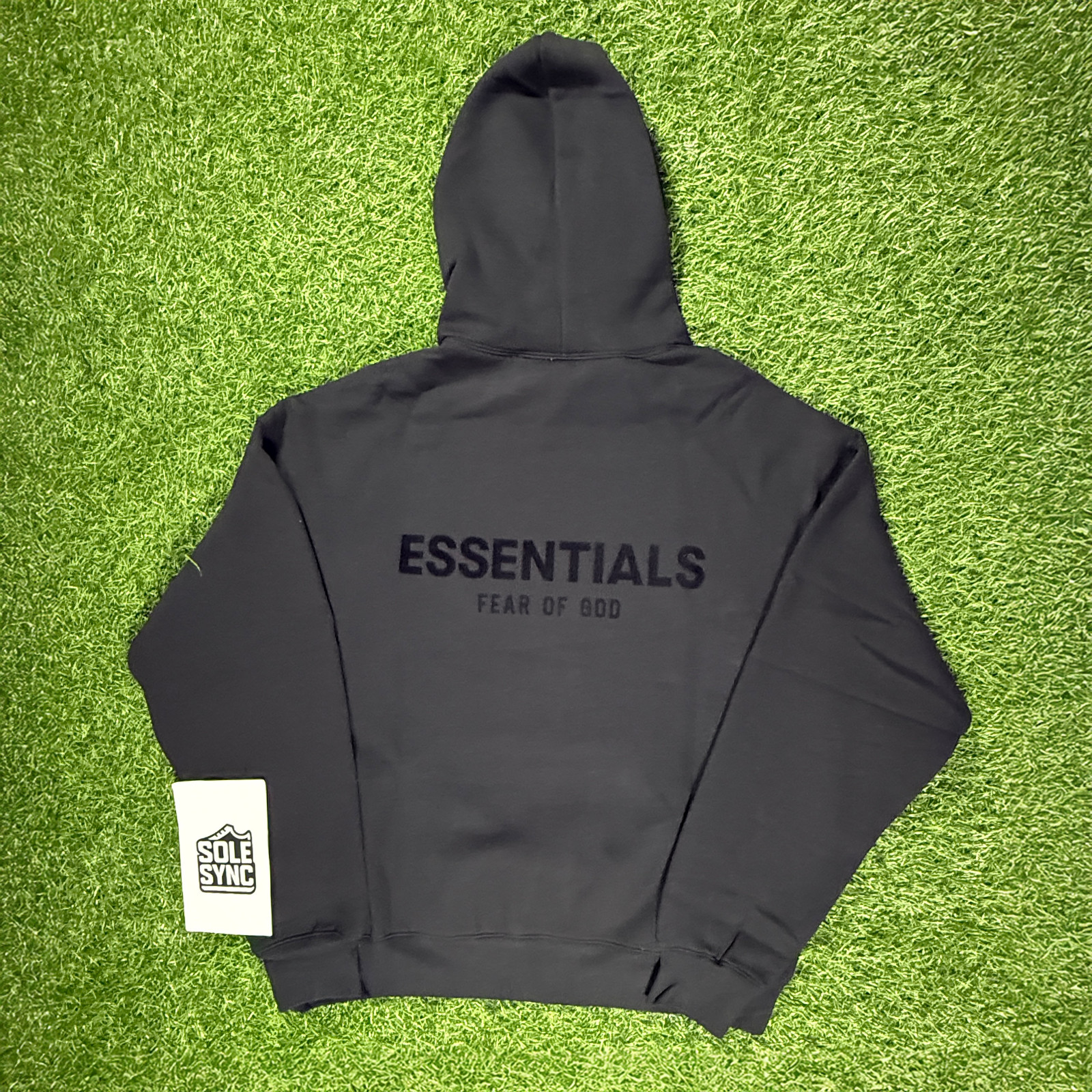 Fear of God Essentials Hoodie SS22 Stretch Limo Black – 100% Authentic (XXS-XXL)