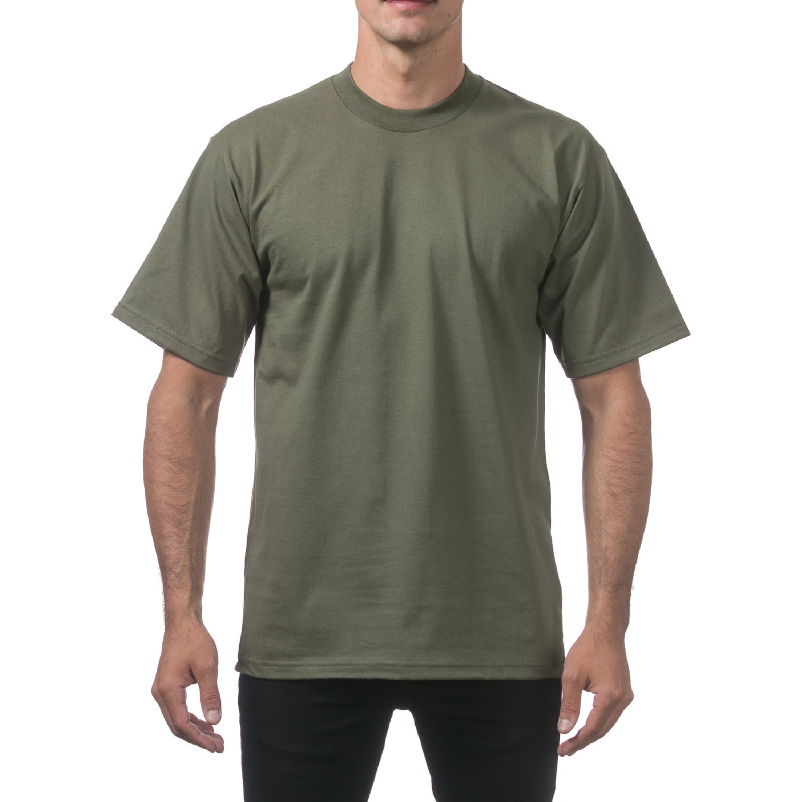 PROCLUB MENS HEAVYWEIGHT SHORT SLEEVE T SHIRTS PRO CLUB CASUAL COTTON TEE SHIRT