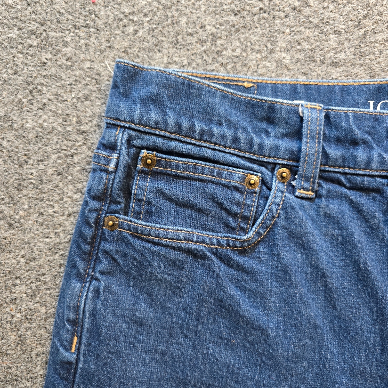 J Crew Jeans Womens 27 Blue High Rise Cropped Kick Out Stretch Capsule Casual