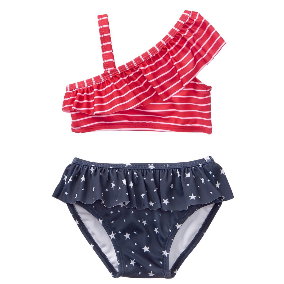 NWT Gymboree Baby Girl 2 pc Swimsuit star and stripes UPF 50+ many size July 4th
