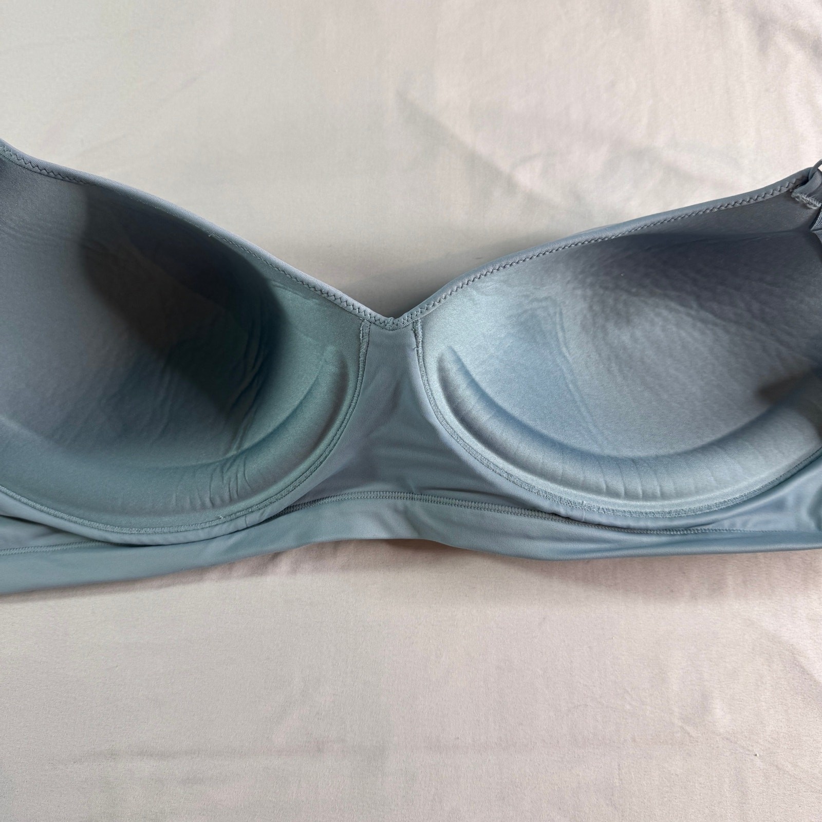 Warner’s Easy Does It Wire-Free T-Shirt Bra Blue 2XL Comfort Stretch