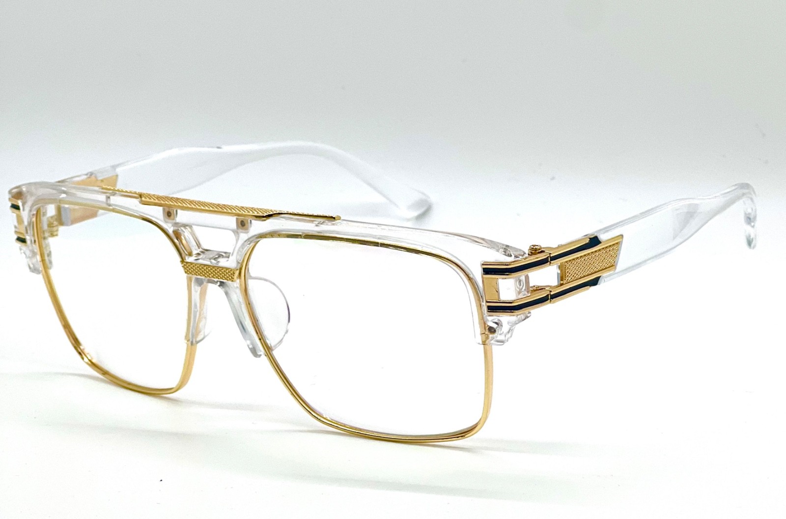 Designer Men Sunglasses Fashion Square Gold Hip Hop Model new Style 2023 Shades