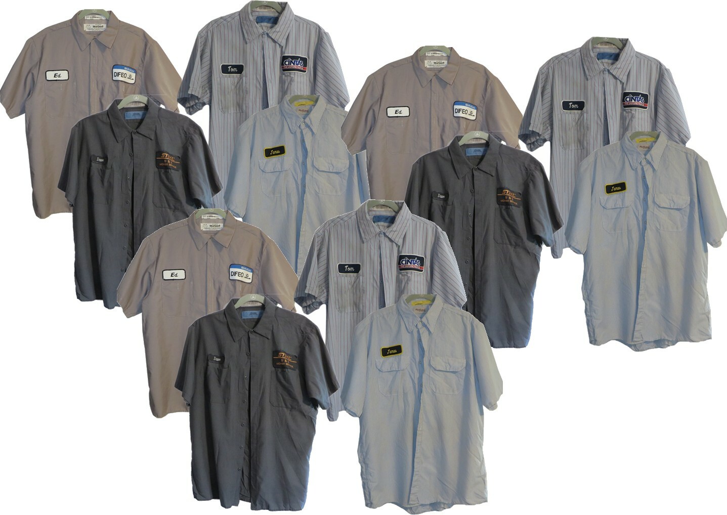 Used Uniform Work Shirts Red Kap Cintas Unifirst Mechanics