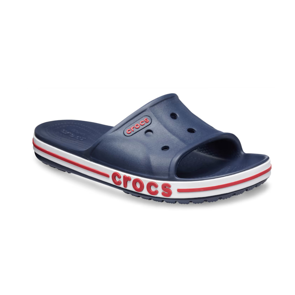 NEW CROCS BAYABAND SLIDE 205392 205392-4CC NAVY / PEPPER UNISEX SIZE