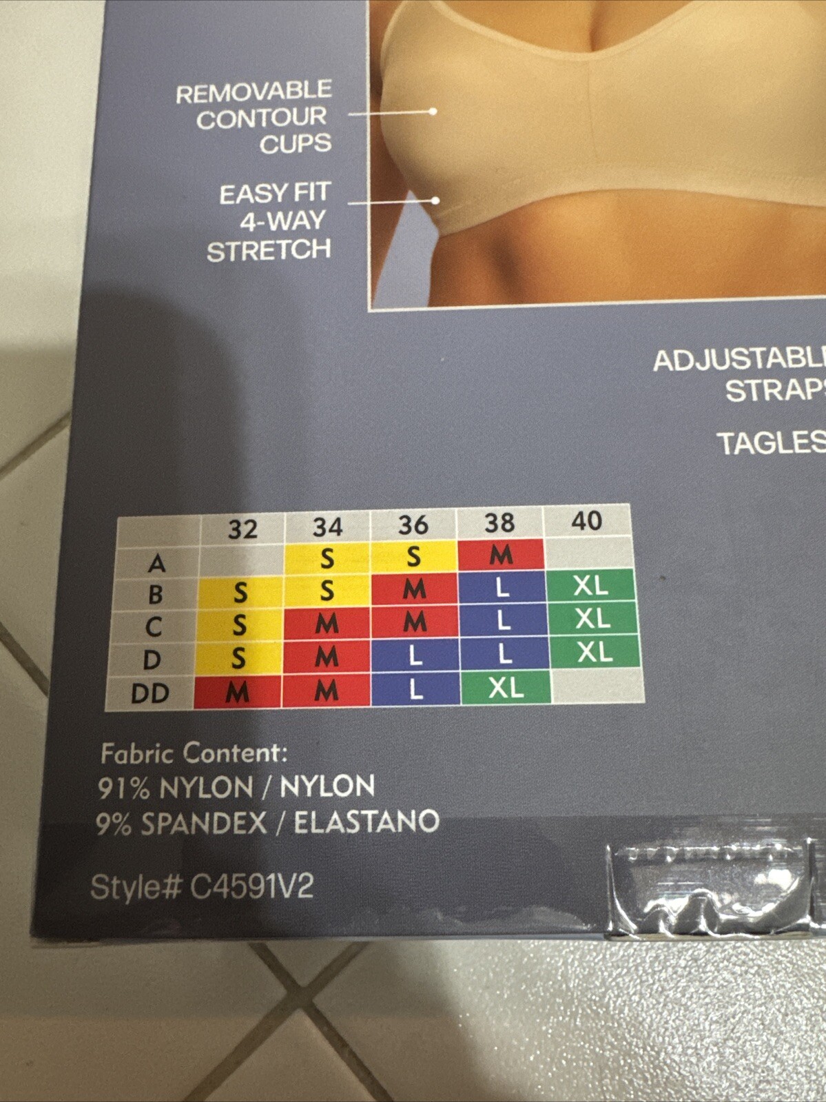 Felina 2pk Multicolor Side Smoothing Seamless Wire-Free Bra. Sz M. NIB!