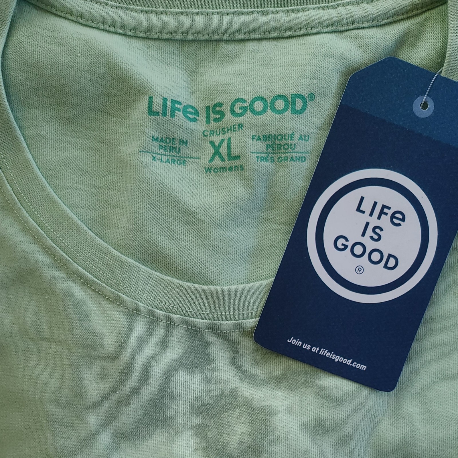 Life Is Good SS Shirt Crusher Tee DAISY JAR Mason Bee Ladybug 47in Womens XL
