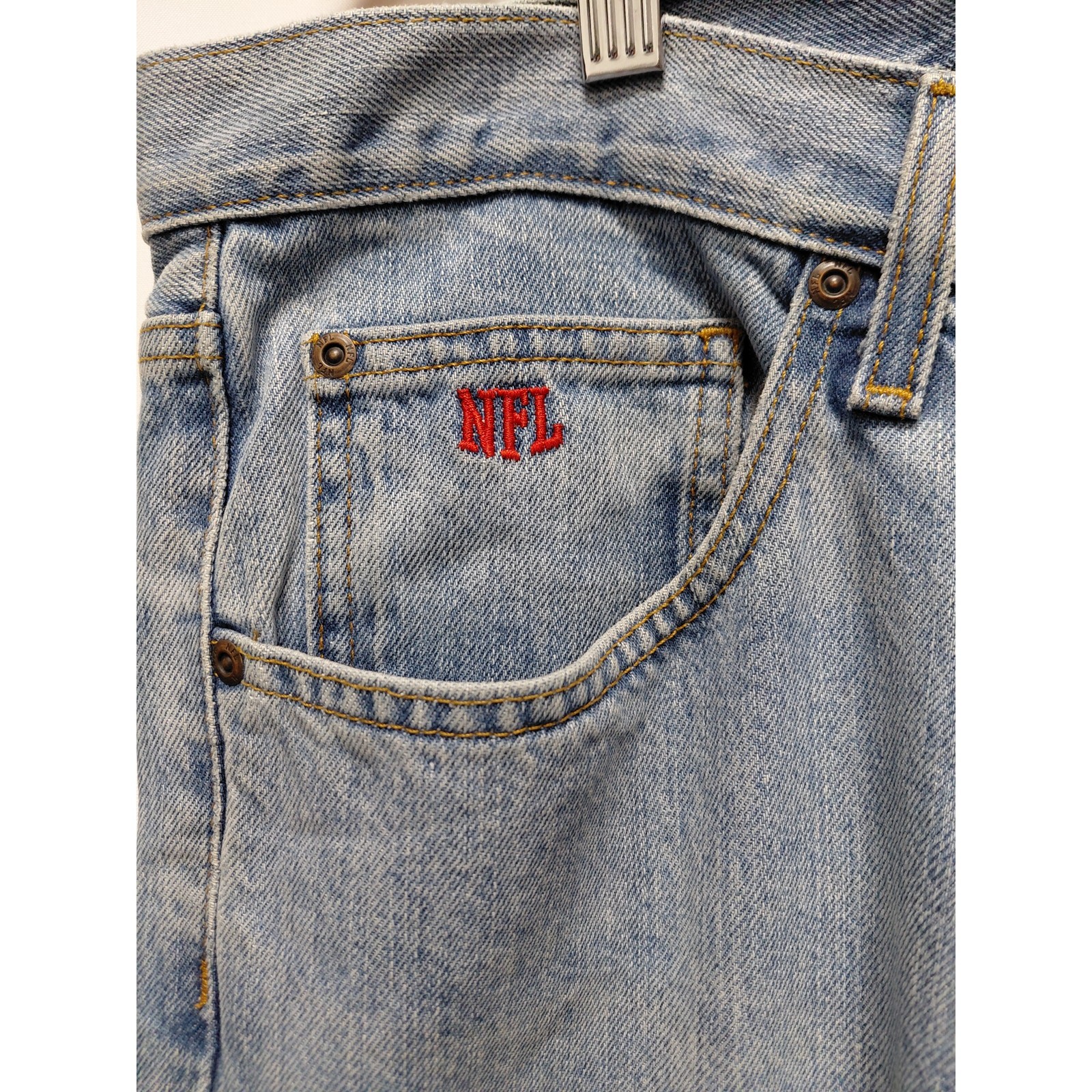 NFL Gridiron Classic Denim Jeans Light Wash Mid (10-12 in) Men Size 36×30