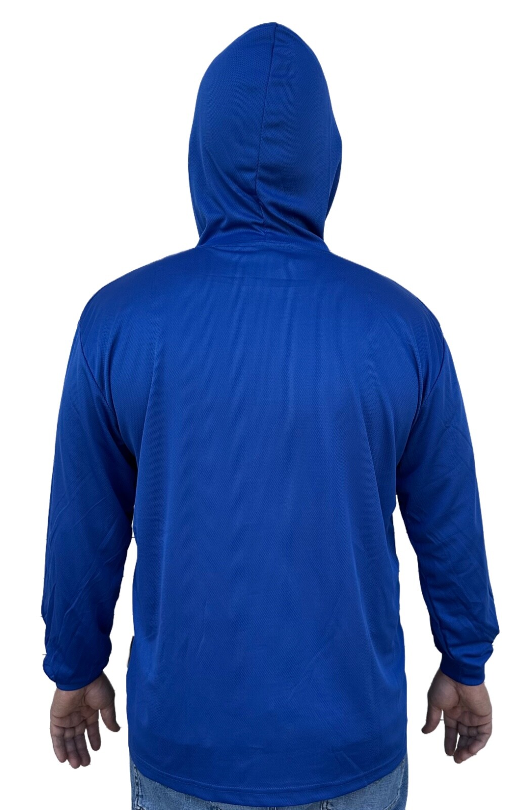 Hoodie Blue High Visibility Shirt / Air Cooling Flow w/ UV Protection
