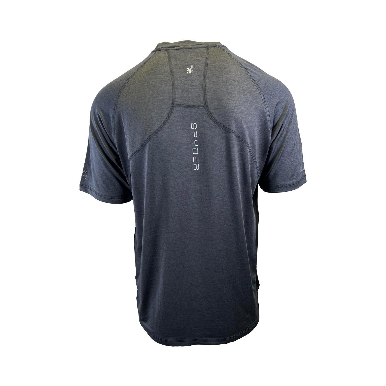 Spyder Swim Men’s Solid T-Shirt Rashguard Quick Dry UPF Lightweight Hybrid S/S