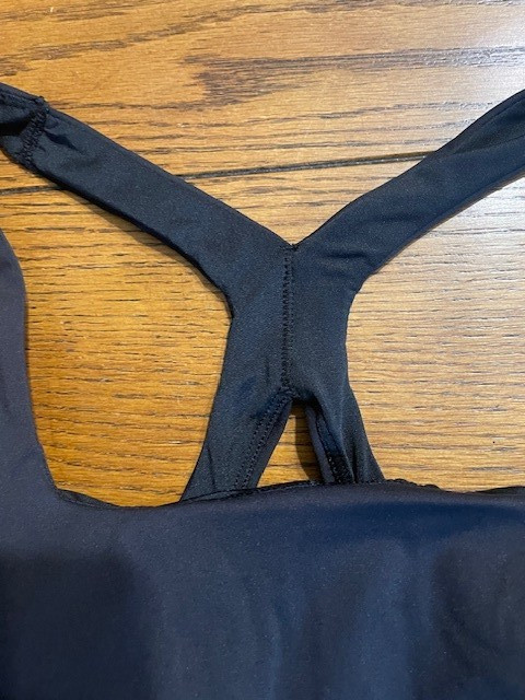 Avia Sports Bra Women’s XL Black Racerback AVX41 Padded Pullover Athletic New
