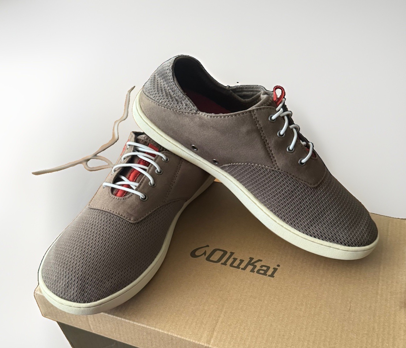OluKai Men’s Size 7 Nohea Moku 10283-RK13 Casual Slip On Mesh Boat Shoes