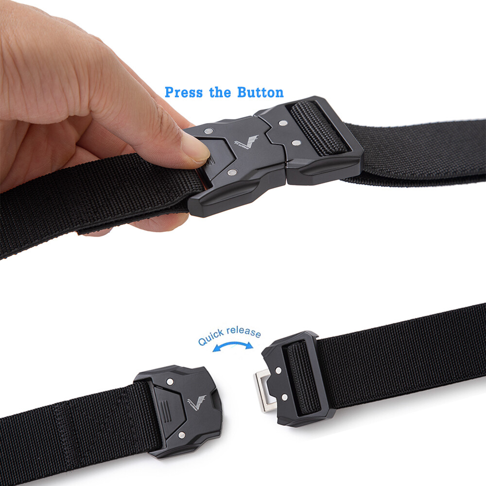 Men’s Tactical Belt, Rigger Hiking Belt,1.5″ Nylon Web Novelty Work Belt for Men