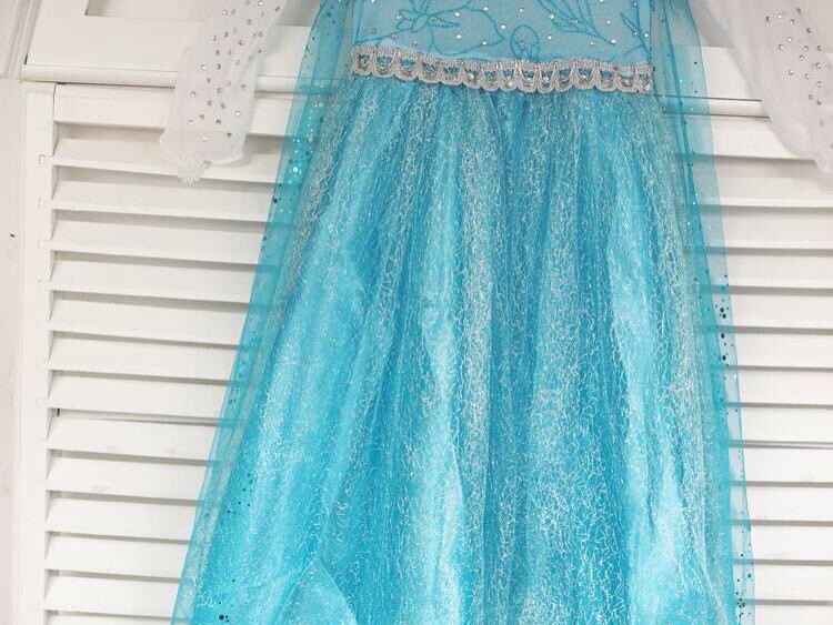 Elsa Frozen Princess Queen Dress Up Set Girls Costume US Fast Shipping