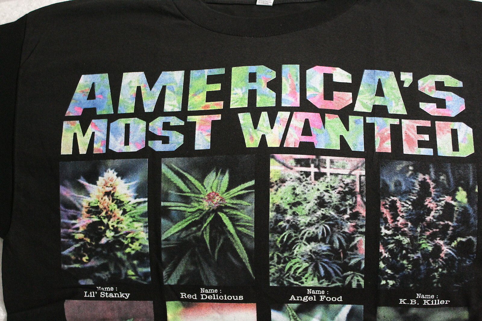 MARIJUANA AMERICA’S MOST WANTED WEED CANNABIS KUSH T-SHIRT SHIRT