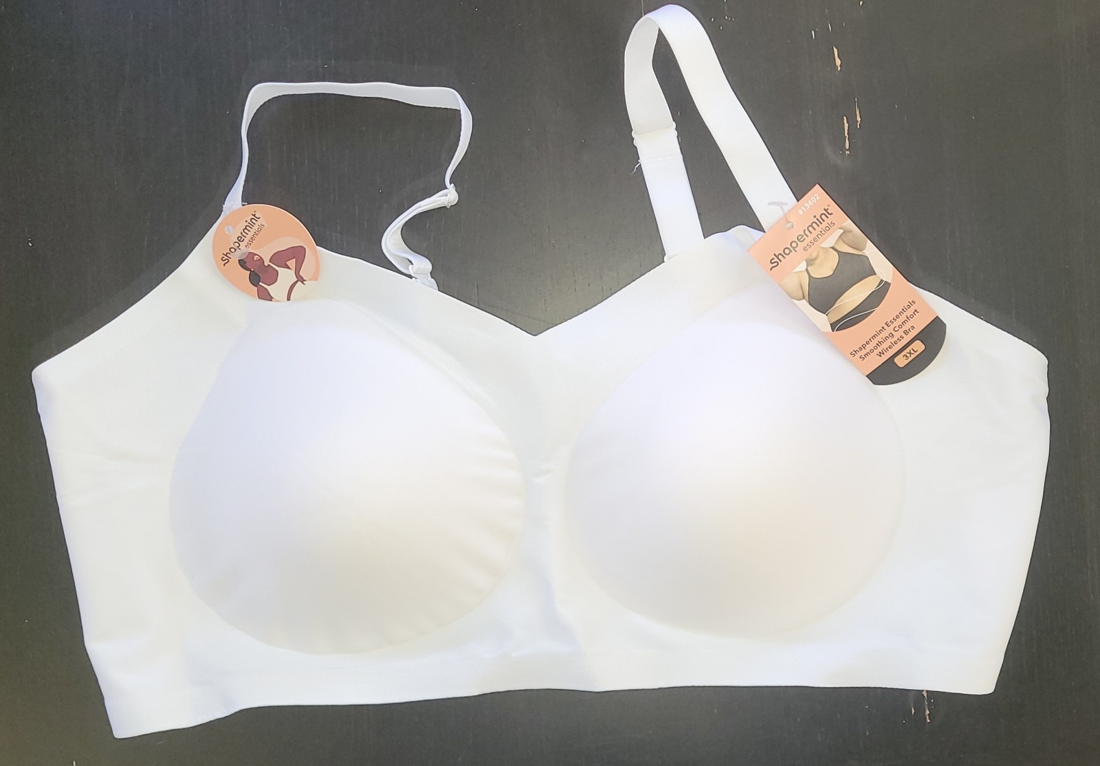 Shapermint Essentials Everyday Comfort Straps Wireless Shaping Bra, L, M, 3XL,