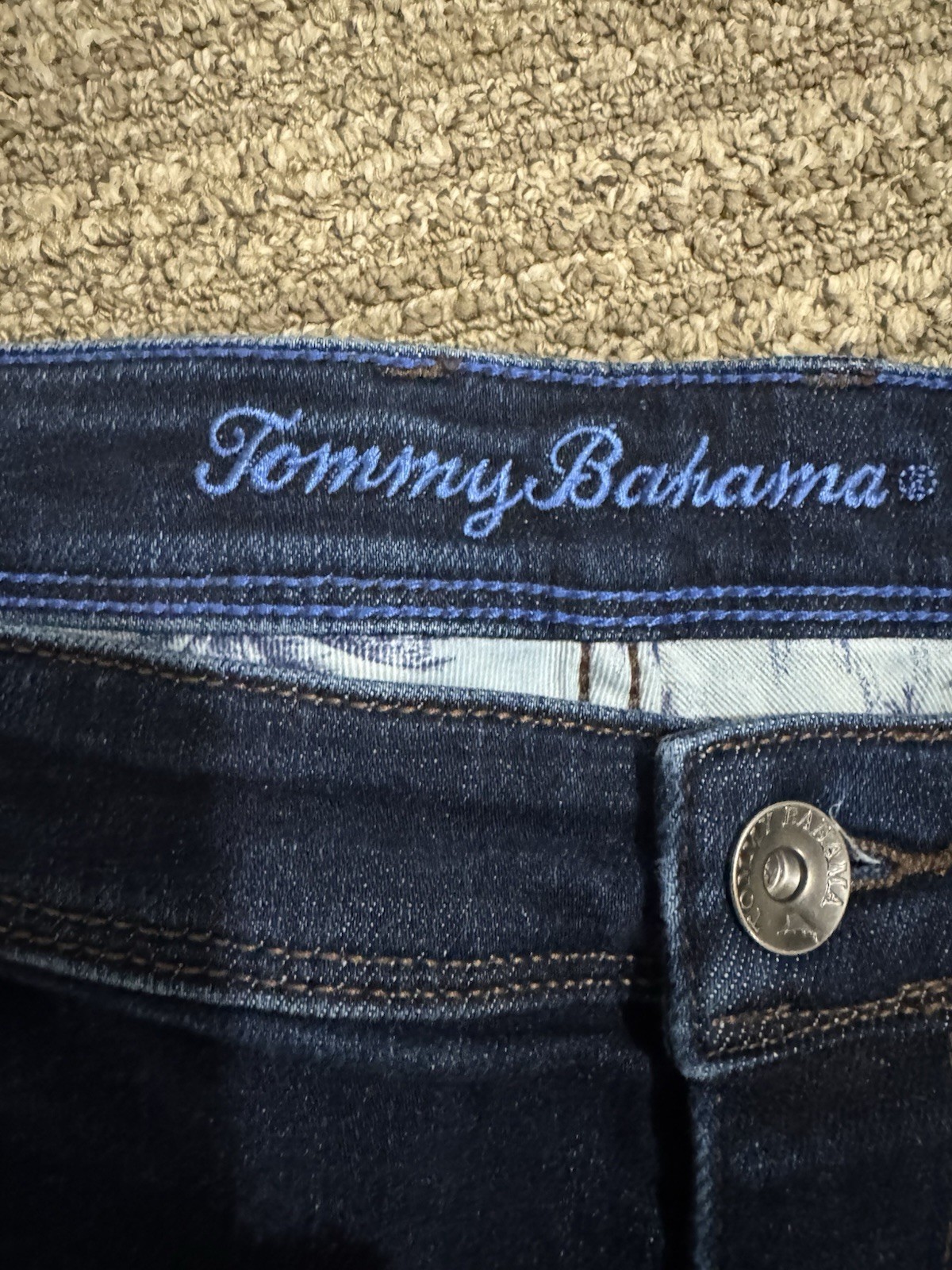 Men’s Tommy Bahama Dark Wash Denim Jeans Size 46×30