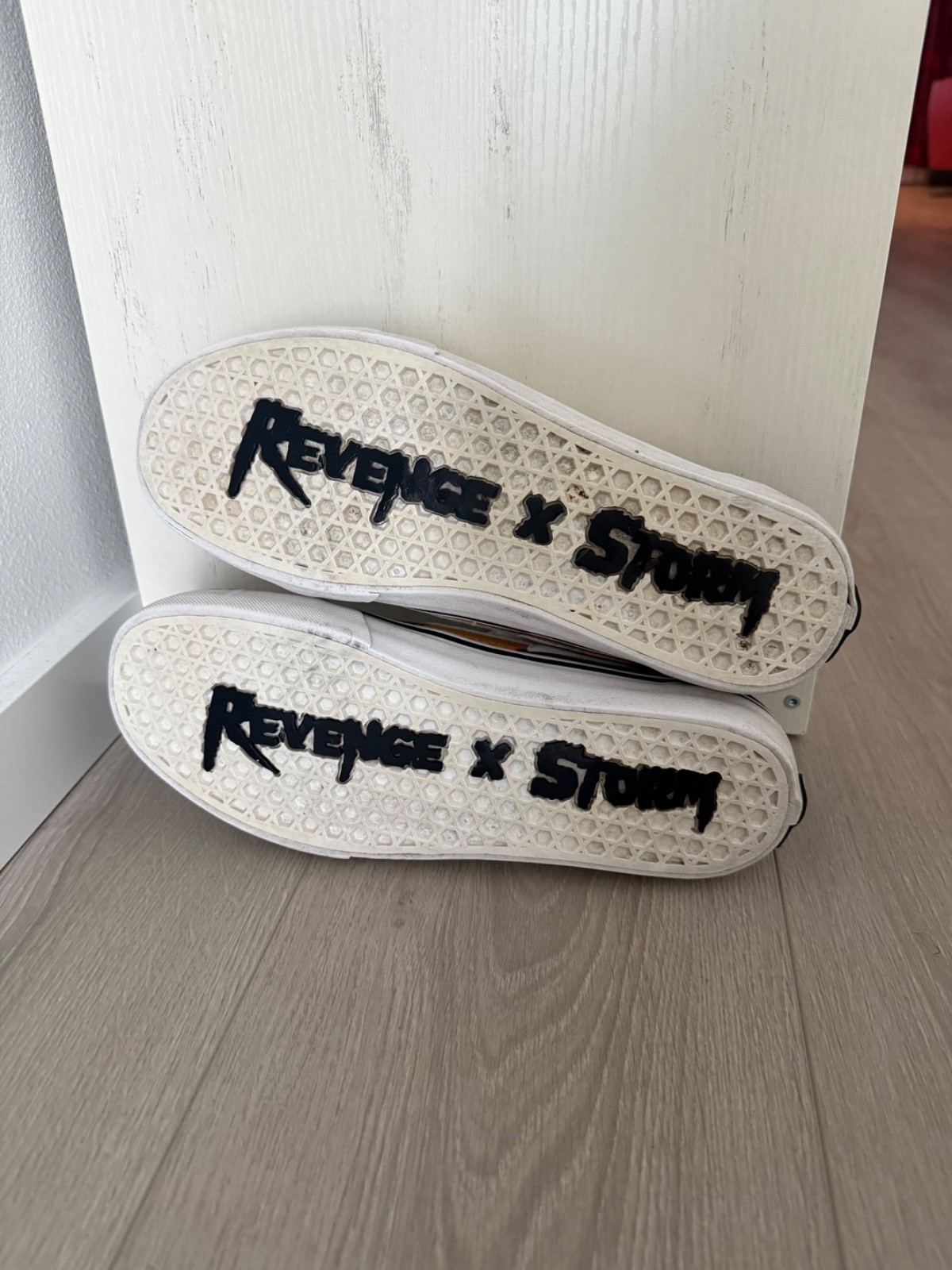 100% Authentic Revenge x Storm Vans Original Classic Flame Black Multiple Sizes
