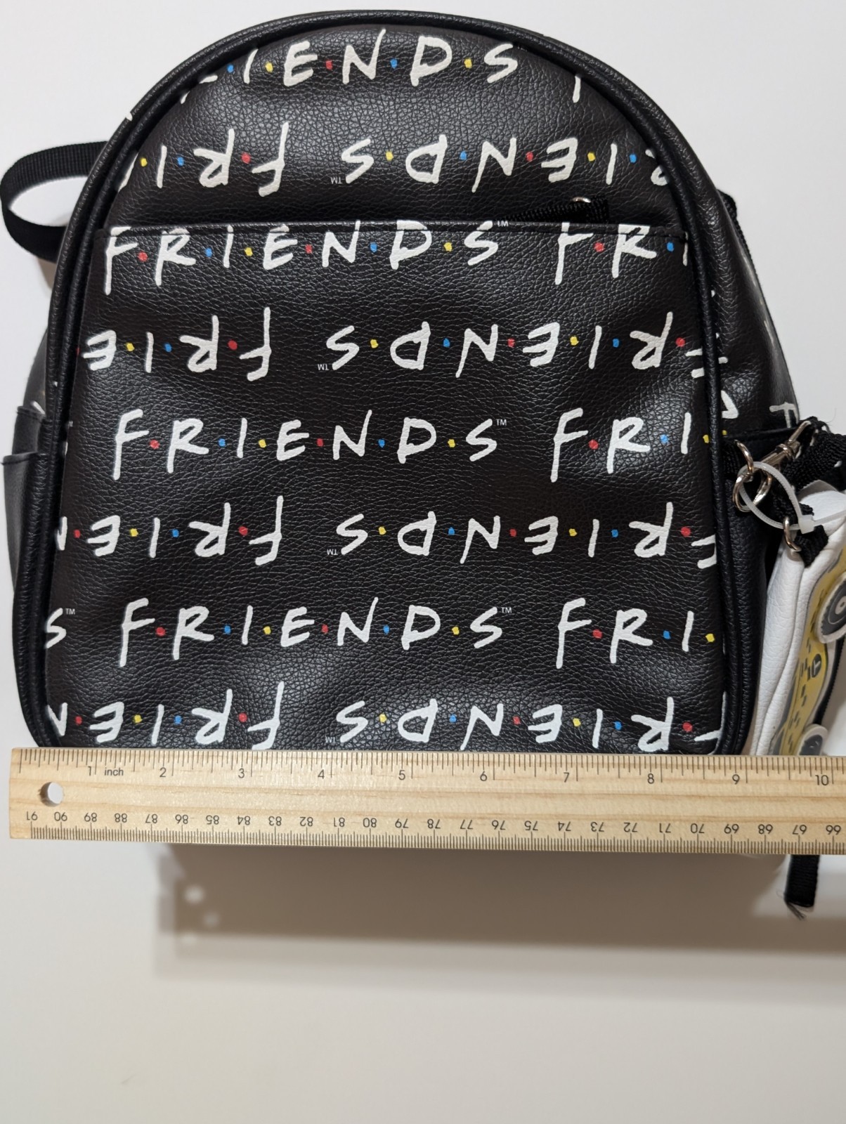NWT Friends TV Show Mini Backpack Book Bag With Taxi Coin Purse