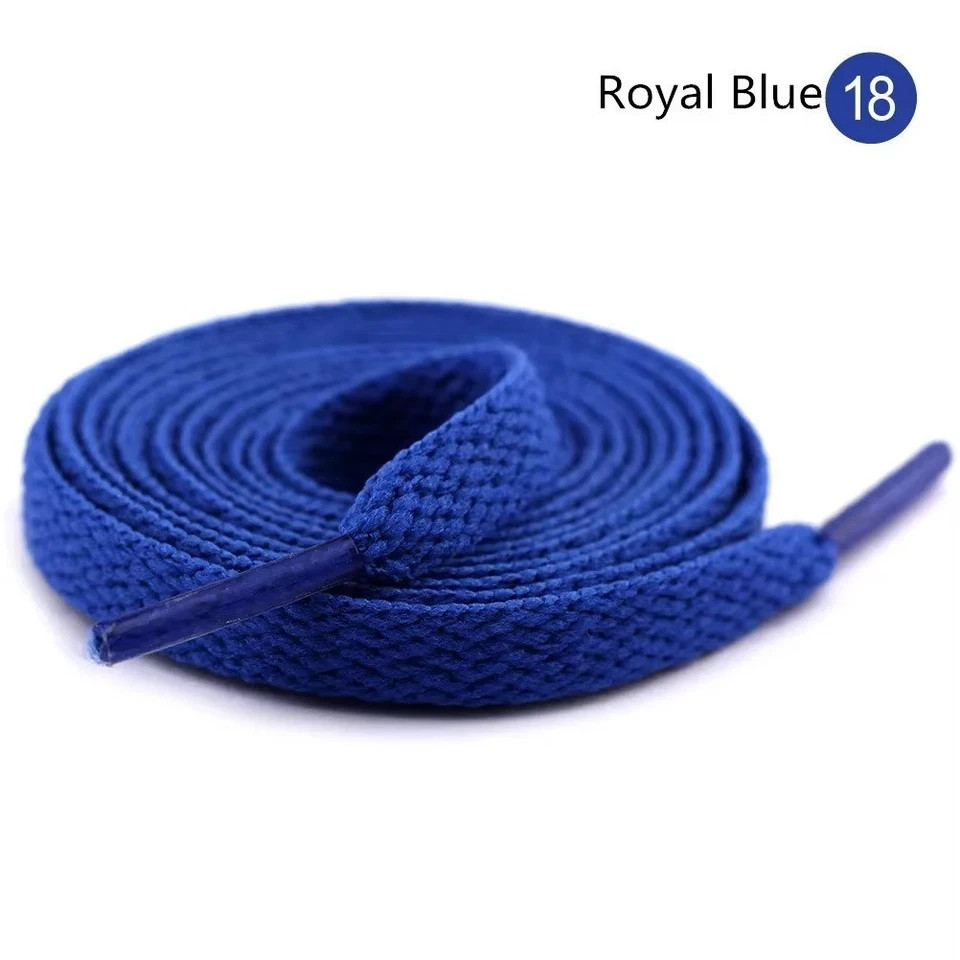 1 Pair Flat Shoelaces Replacement Shoe Laces for Sneakers Casual Sports Shoes