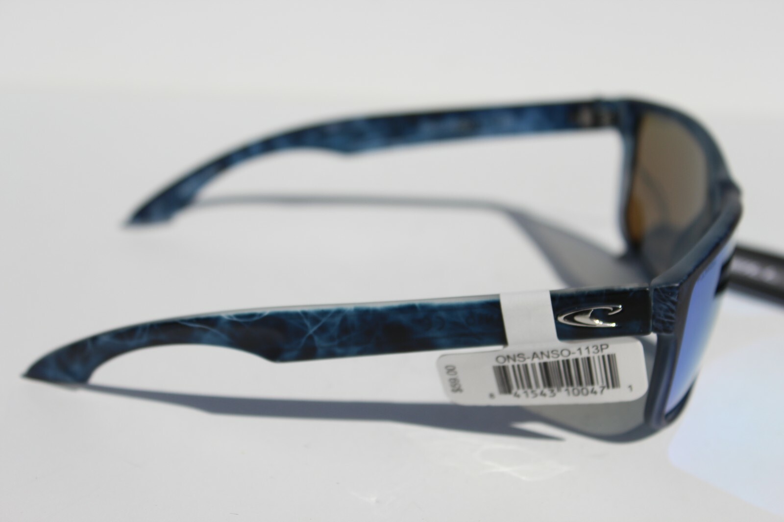 O’NEILL Anso POLARIZED Sunglasses Crystal Liquid/Blue Mirror Surf/Beach NEW