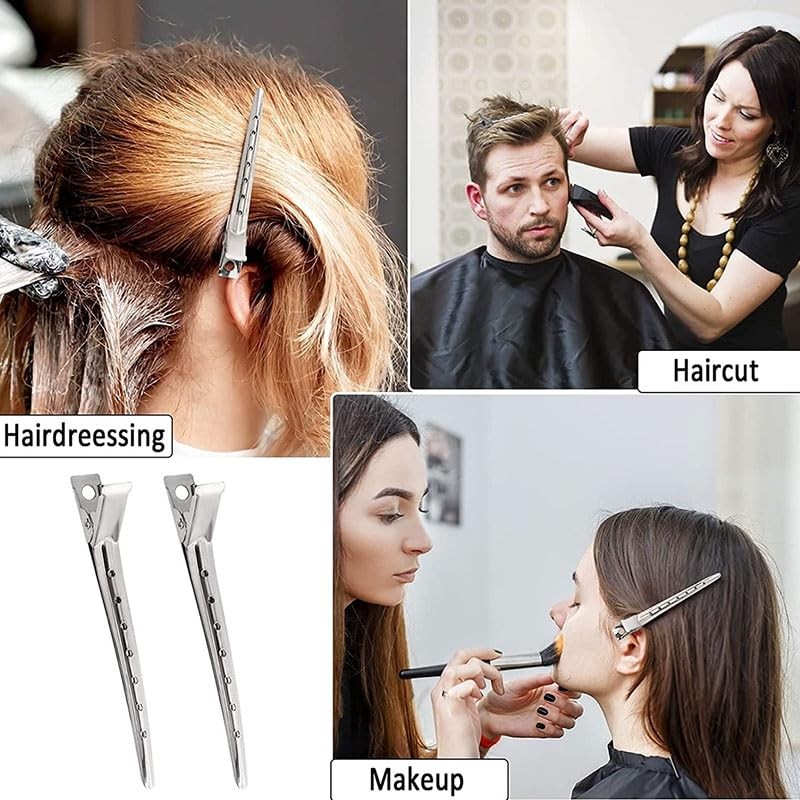500x Silver Metal Duck Bill Hair Clips for Women -Hair Styling,Hair Coloring LOT