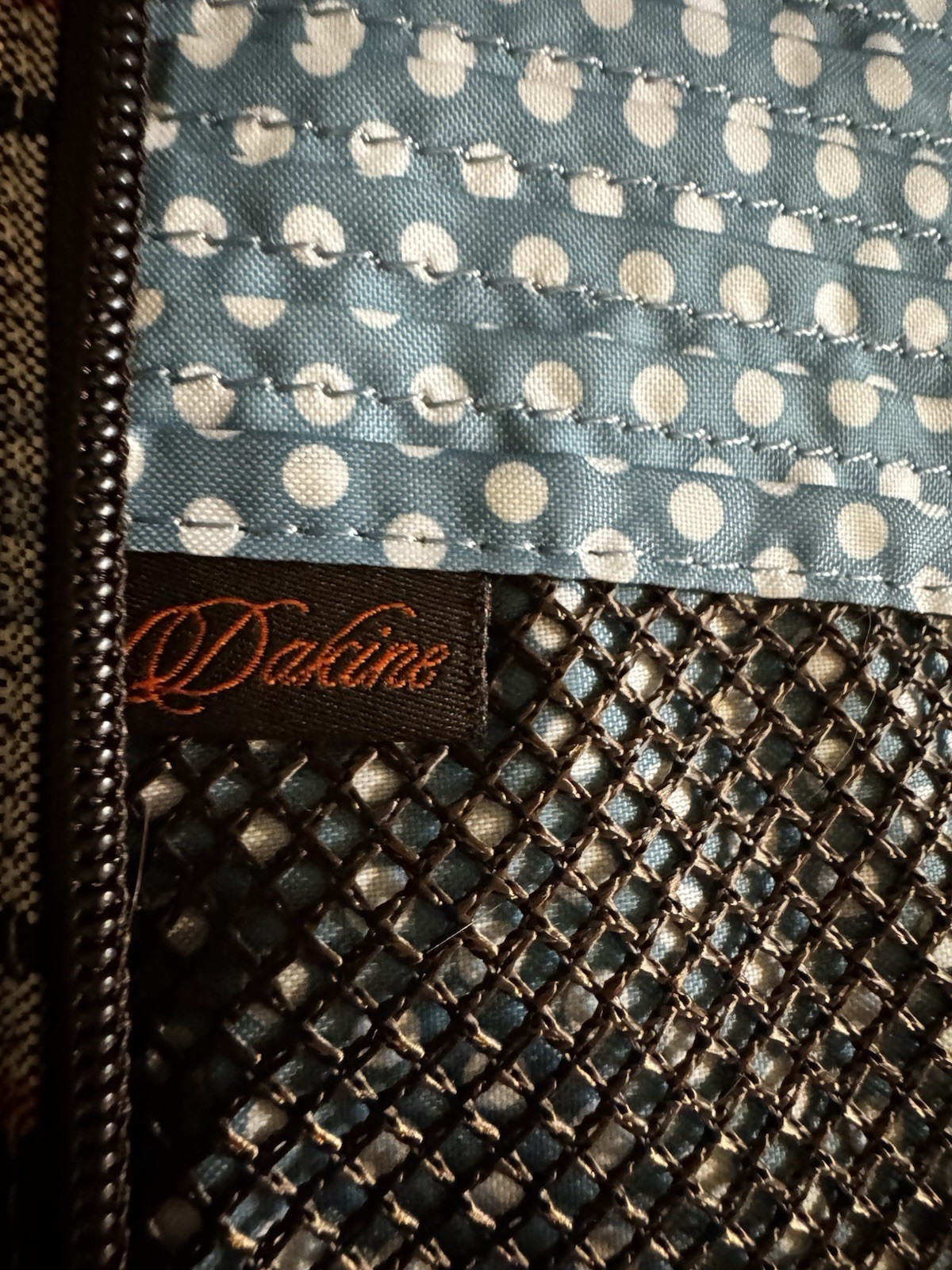 Dakine Brand Large Wallet Zippered Plaid Multiple Pockets Zippered Pouches