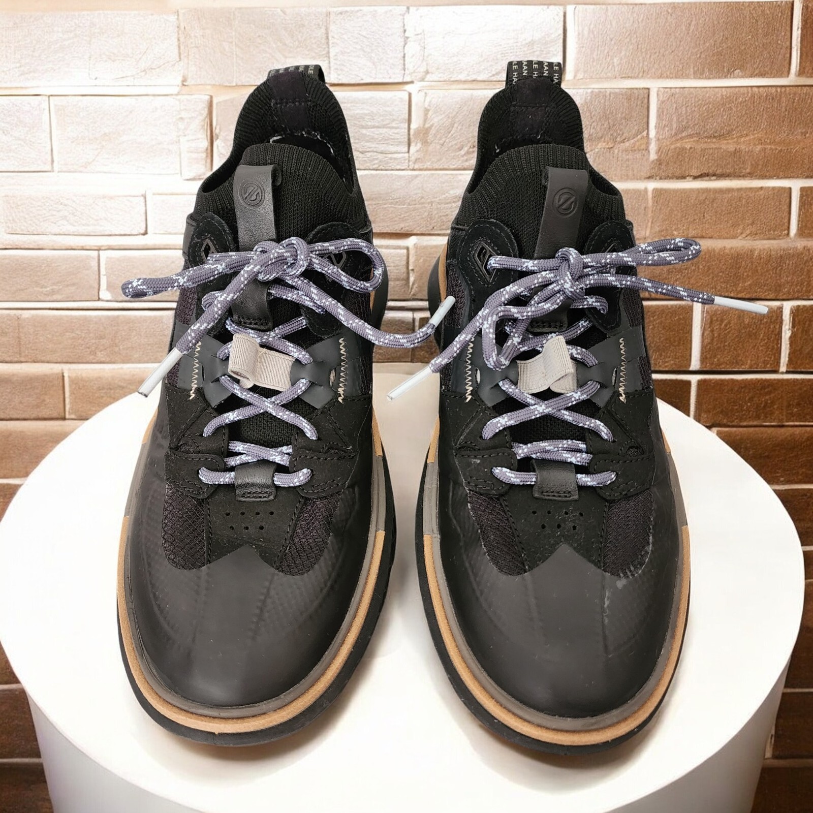 COLE HAAN 5.ZEROGRAND WRK Women’s Shoes 8.5 B Black Dark Pavement Gray Brown