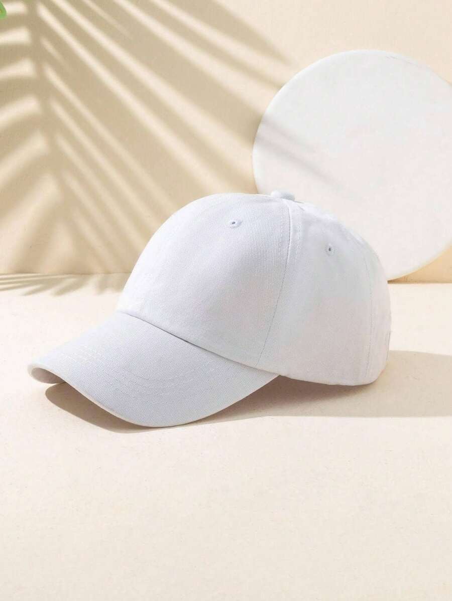 Distressed Baseball Cap Ponytail Unstructured Dad Hat Washed Y2K Anti-UV