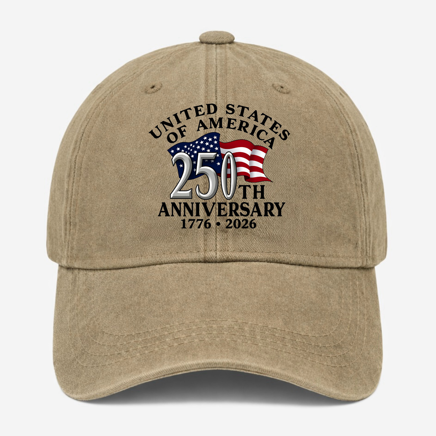 United States 250th Anniversary Hat Patriotic USA Flag Cap 1776 2026 Dad Hat
