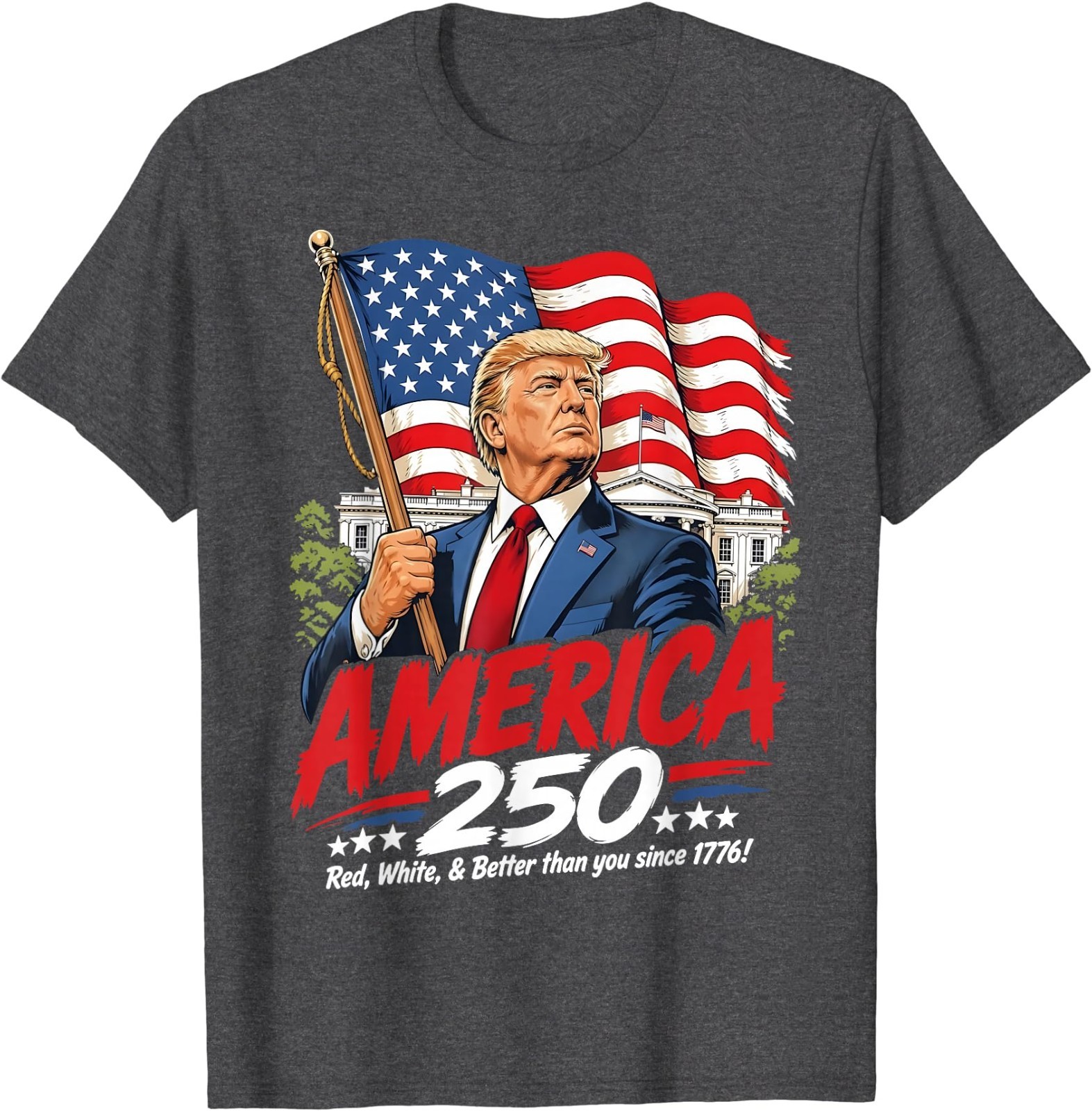Trump America 250 Patriotic 250th Anniversary 4th of July T-Shirt