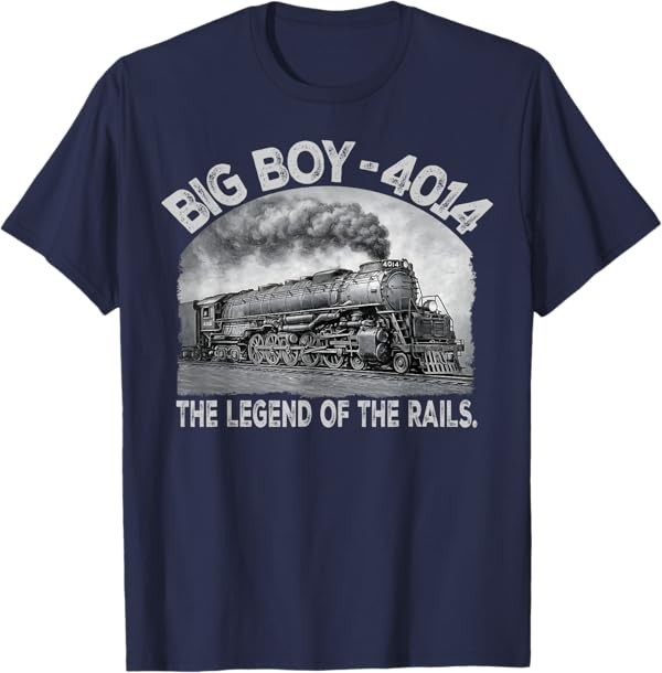 Big Boy 4014 Steam Engine Locomotive Train Vintage Railroad T-Shirt