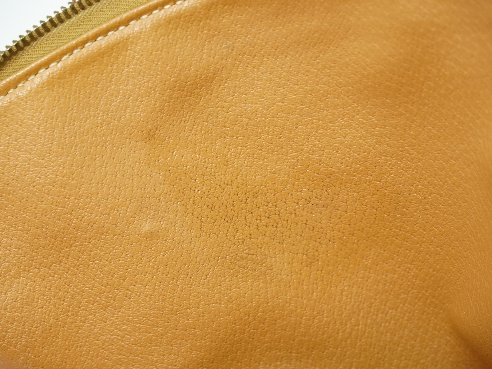 CELINE Macadam PVC Handbag Brown Gold