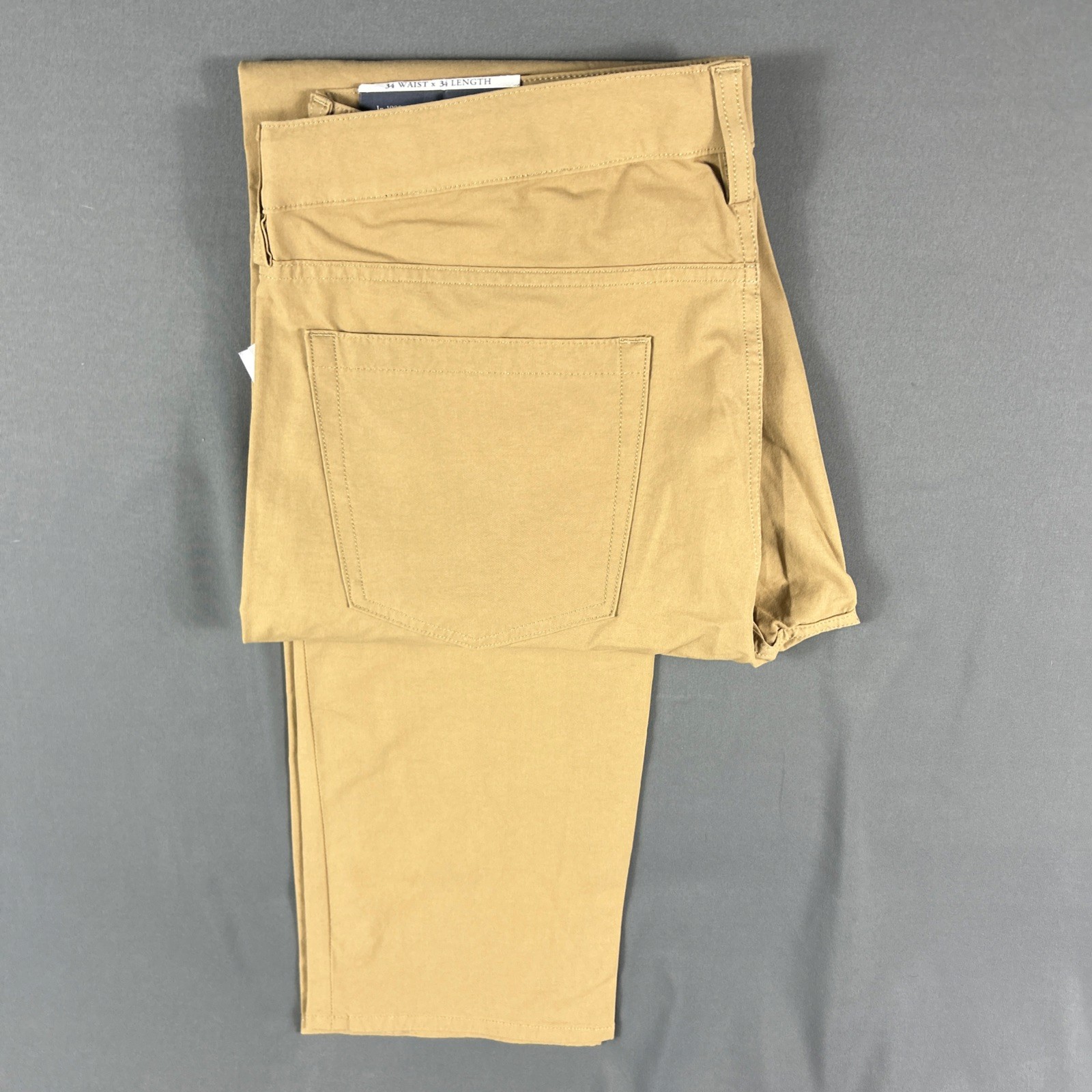 Vineyard Vines Golf Pants Performance 5-Pocket 34 x 34 Ridge Khaki Cotton Nylon