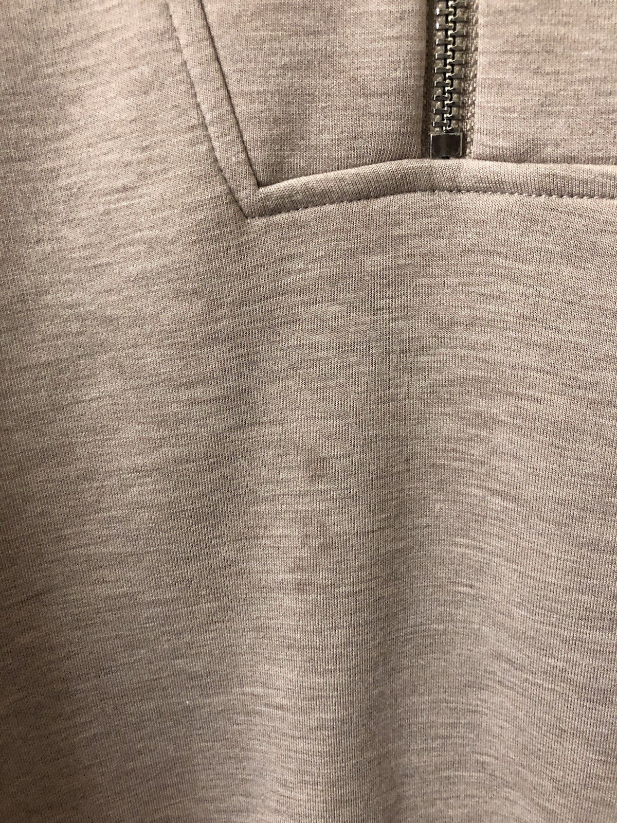 Varley Doublesoft Davidson 1/4 Zip Pullover Sweatshirt Size Womens Small Taupe