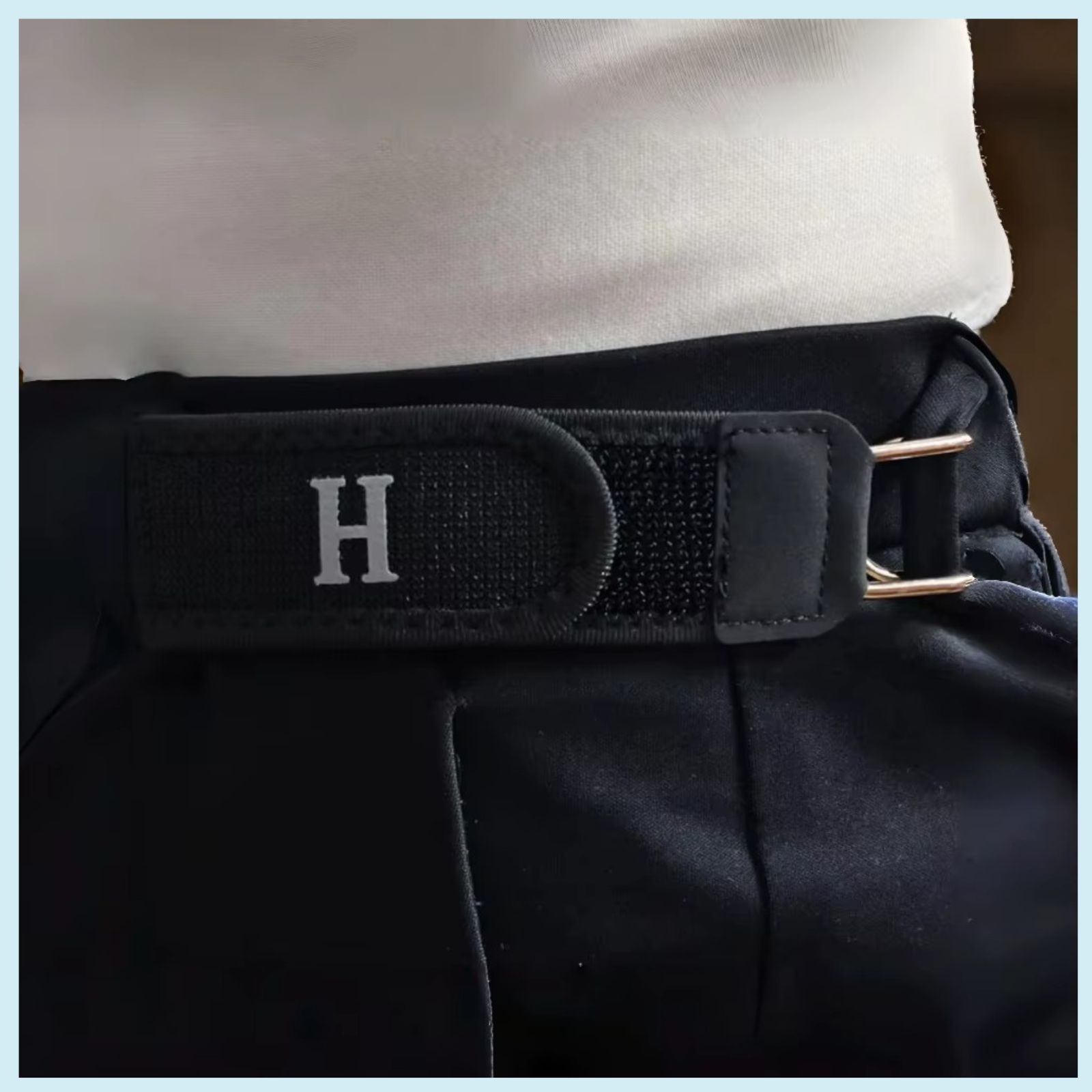 2 Pack No Buckle Elastic Belt Hook Adjustable Invisible Waist Strap Unisex